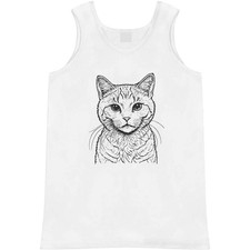 'Cat Looking At You' Adult Vest / Tank Top AV047794