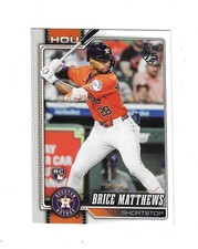 2026 Topps Series 1 Brice Matthews Rookie Card #132