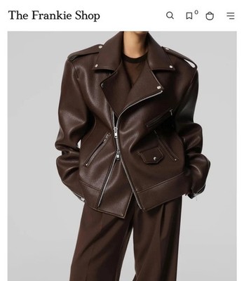 $490 FrankieShop OVERSIZED BIKERJACKET