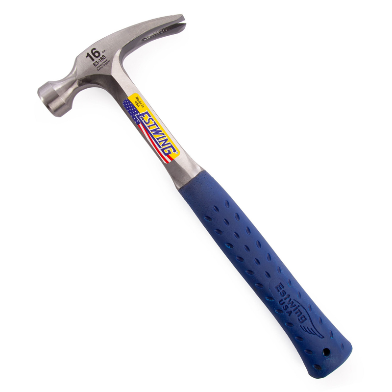 Estwing Straight Claw Hammer - Vinyl Grip 450g (16oz) - Image 2