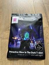 Interactive Glow In The Dark white peach Illuminated Apparel Size Medium in bag