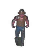 Barclay/Manoil Lead Figure, Vintage Railroad Worker 1950s France, 2.25" Tall