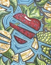 Vintage Style Kitchen Wall Art 16x20 | Framed