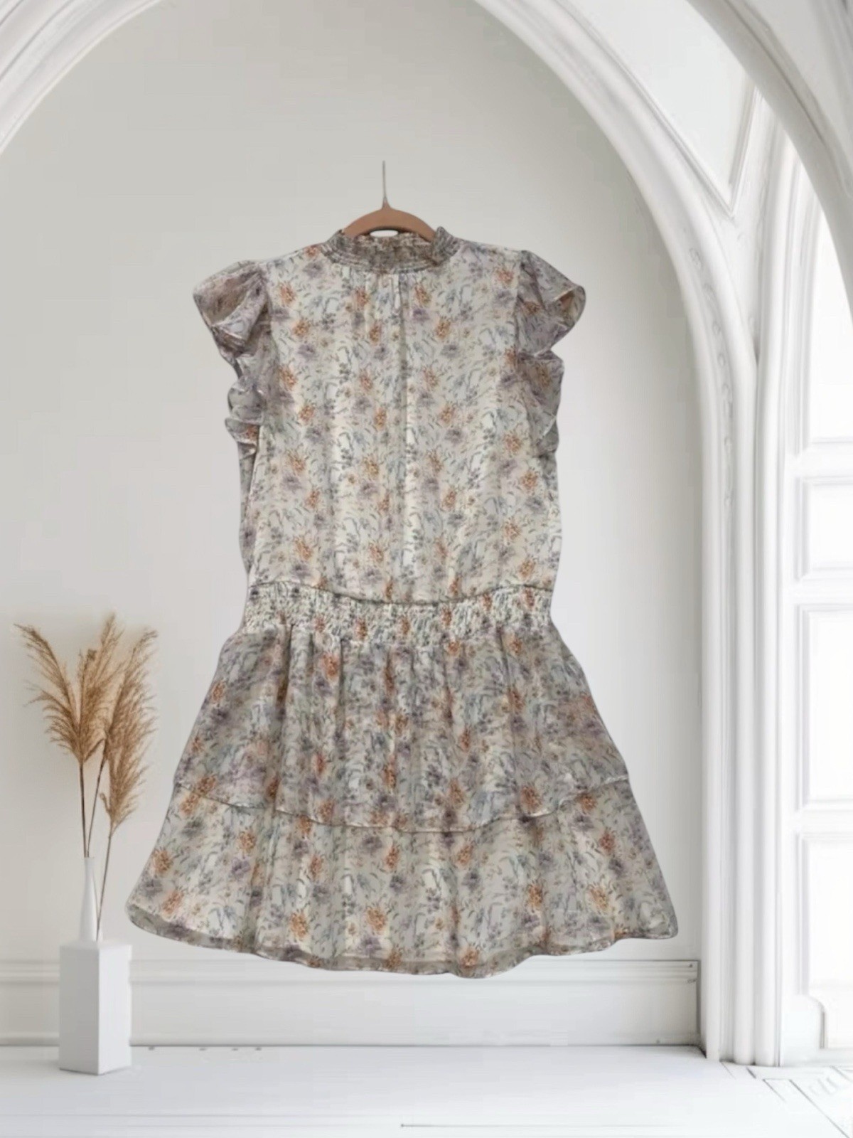 1. State Women’s Floral Mini Dress Size Small Smocked Romantic Feminine $89