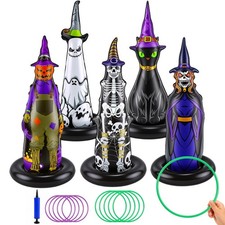 Halloween Inflatable Ring Toss Games, Halloween Game for Kids Adults Family