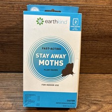 Earthkind Stay Away Moths 2 Scent Pouches Plant Based Indoor Use 5oz Fast Acting