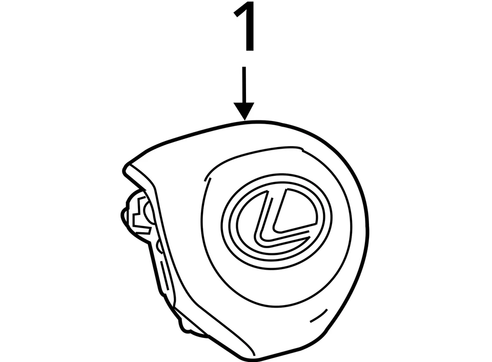 2017-2022 LEXUS RX350 DRIVER STEERING WHEEL SRS AIRBAG NORTH AMERICA BUILT OEM - Image 4 of 4