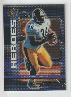 1999 SPx Highlight Heroes #H10 Jerome Bettis Pittsburgh Steelers HOF