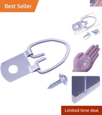 D-Ring Picture Hangers with Screws 50 Pcs Heavy Duty Metal Hooks for Wall Art