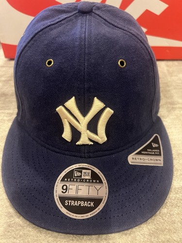 New Era 9fifty Strap back NY Yankees Cotton Canvas Hat