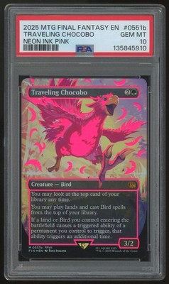 2025 Magic Traveling Chocobo Neon Ink Pink Final Fantasy #0551b