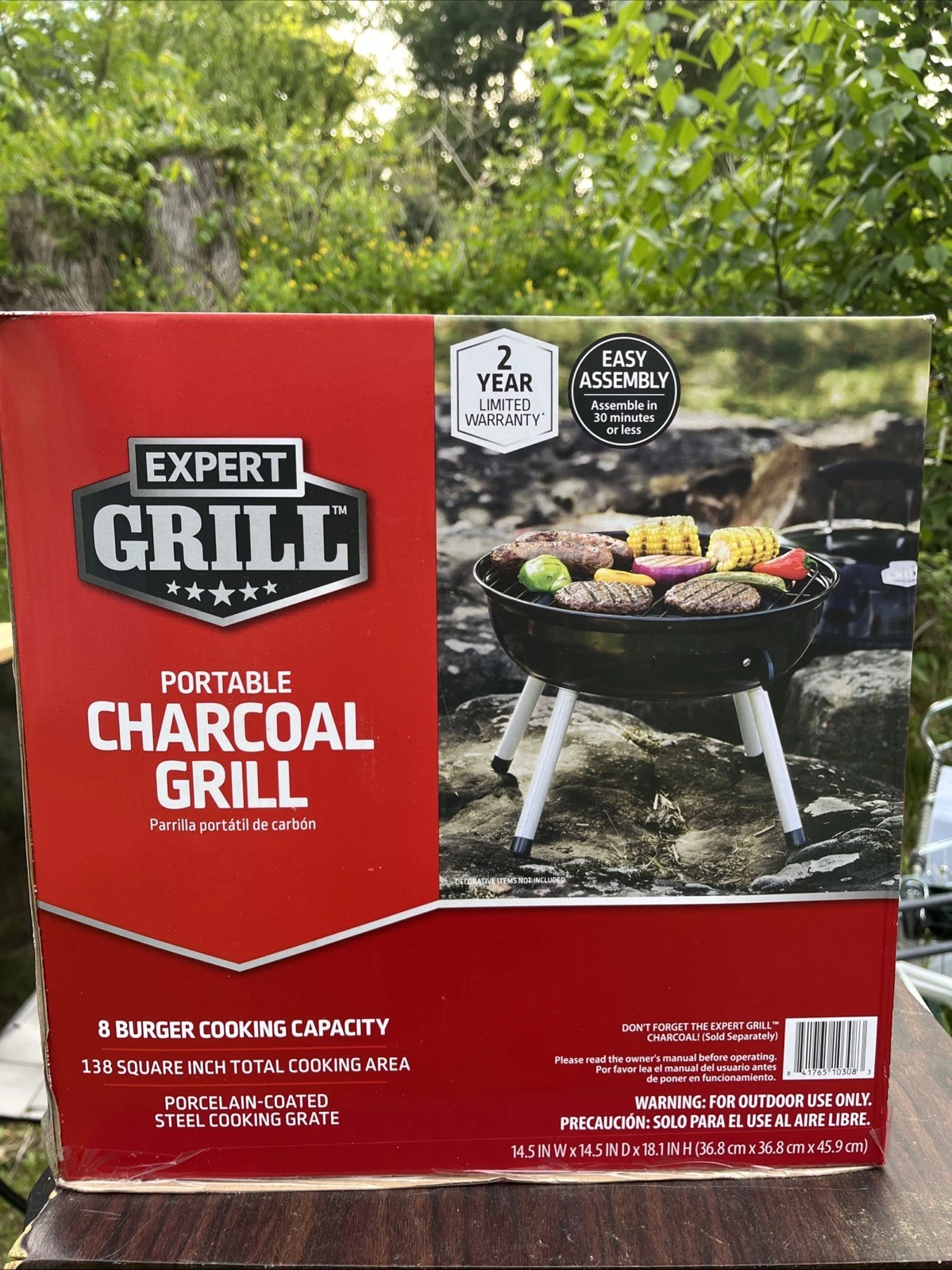 Expert Grill 14.5'' Steel Portable Charcoal Grill, Black, New
Opens in a new window or tab