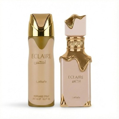 Eclaire by Lattafa 2 Pcs Gift Set With EDP 100ml and 200ml Perfumed Spray