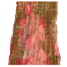 Vintage 70s scarf floral mod print