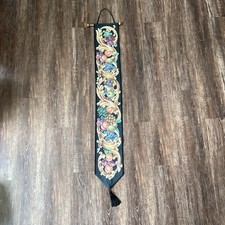 Vintage Woven Fruit Grapes Tapestry Wall Hang...
