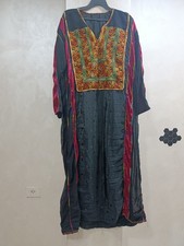 Vintage Handmade Embroidered Tatreez Thobe Heritage Palestinian Jordanian Dress