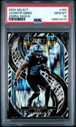 148819310 Jahmyr Gibbs 2024 Panini Select #163 Zebra Prizm Shock Premier PSA 10