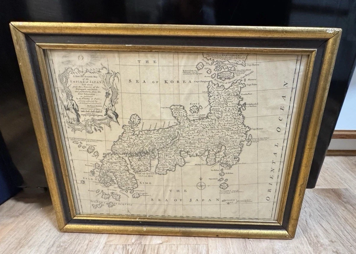 セール（5日まで）　真作　古地図　アジア・日本・中東　銅版　手彩色 セール（22日まで） 真作 古地図 アジア・日本・中東 銅版 手彩色