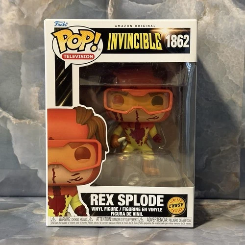Funko Pop Invincible Rex Splode 1862 CHASE DMG (+ Protector)