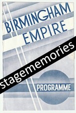 1937 Birmingham Empire Variety theatre programme Magic Magician Jack Doyle boxer