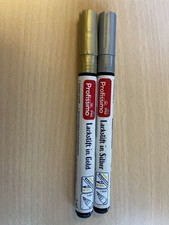 Zwei Lackstifte Gold Und Silber Profissimo un...