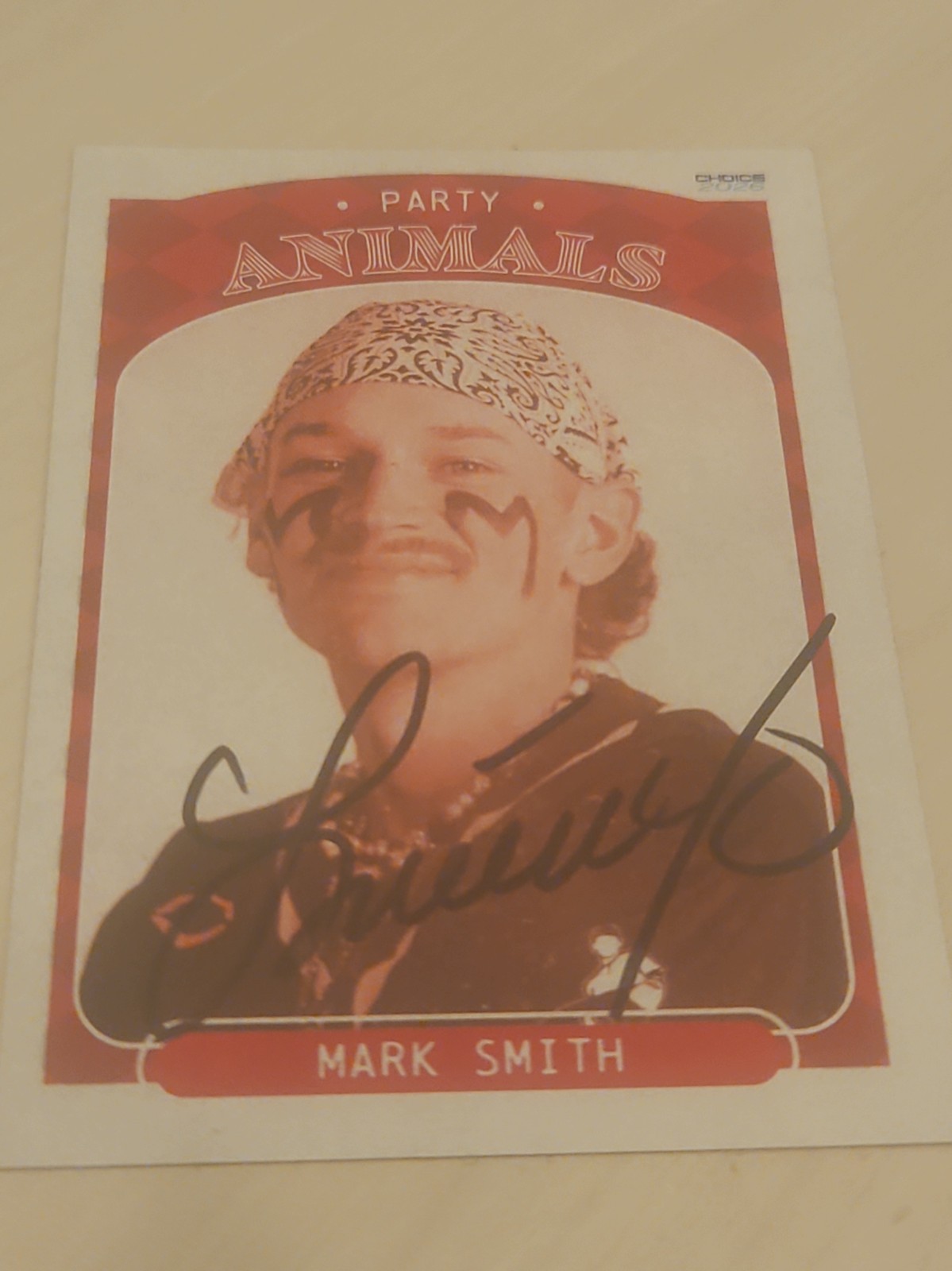 mark smith signed 2026 bbcl vintage card collectors box party animals autograph