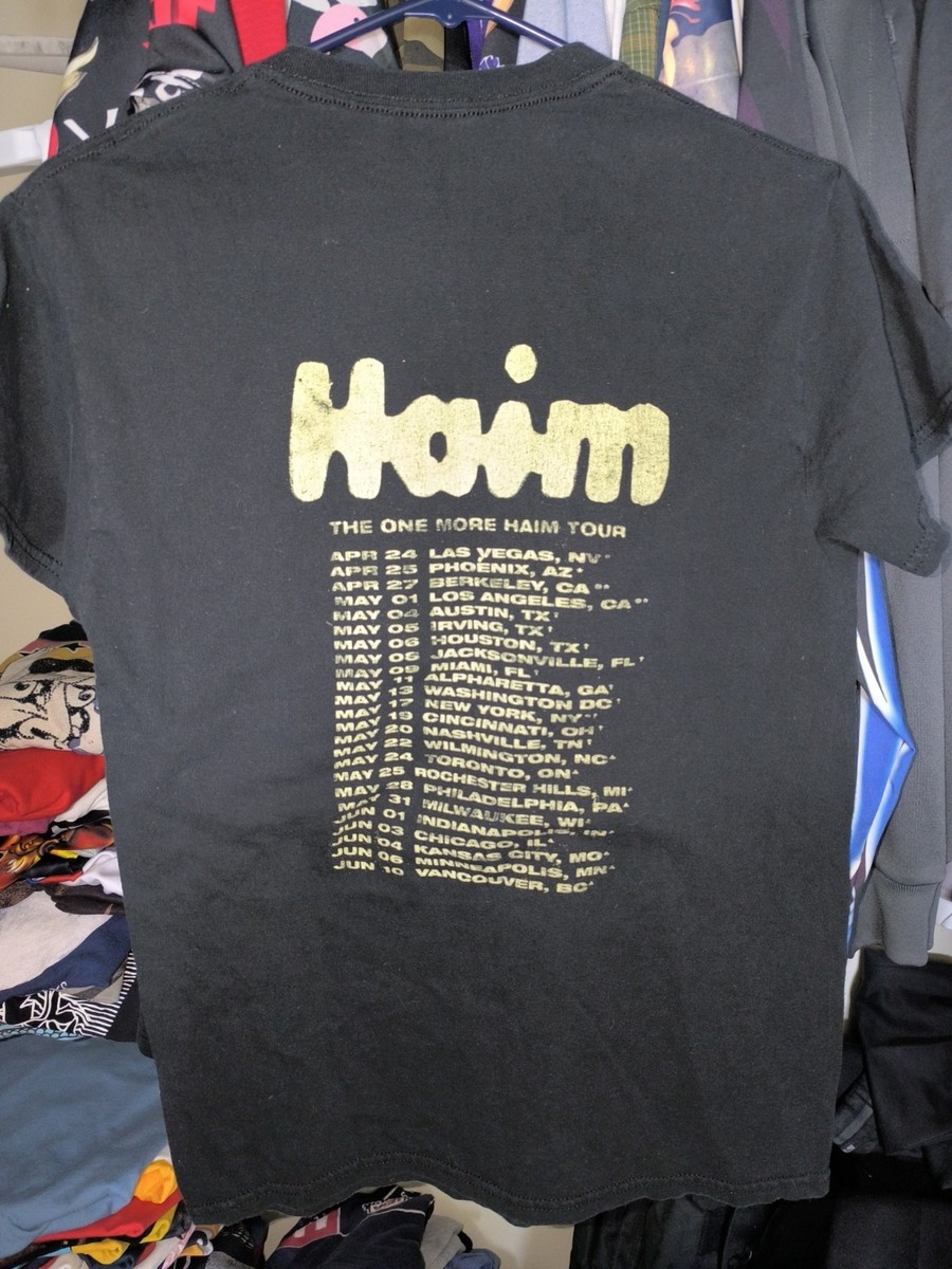 Haim one more tour double sided concert band tee shirt small slim View 2