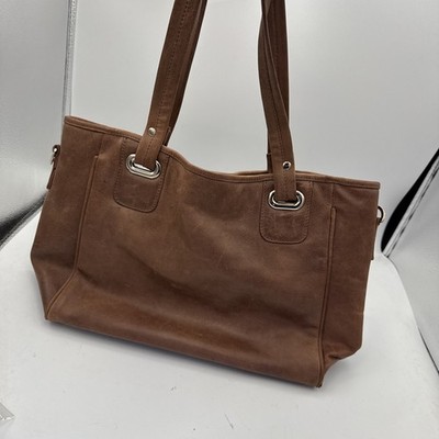 Piel Leather Brown Leather Tote Bag, Genuine Leather, Made In Colombia 