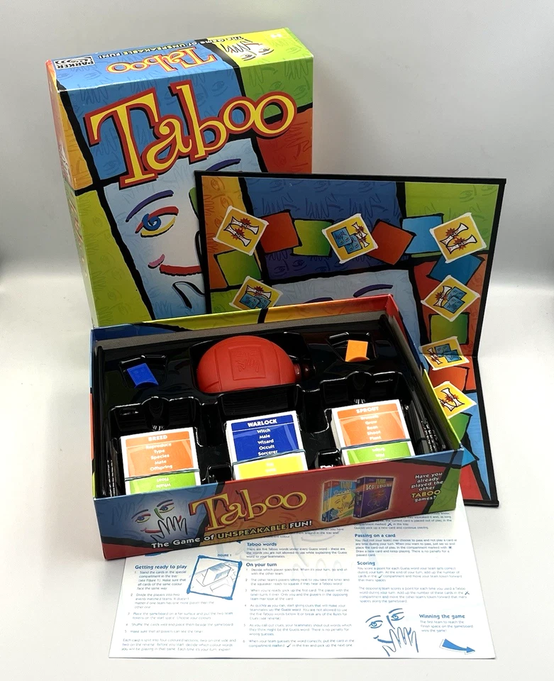 Taboo Board Game 2003 Edition The Game of Unspeakable Fun Parker Games Complete - Image 2 of 4