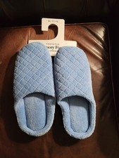 Women's Charter Club Memory Foam Slippers Sz XL 11 - 12 