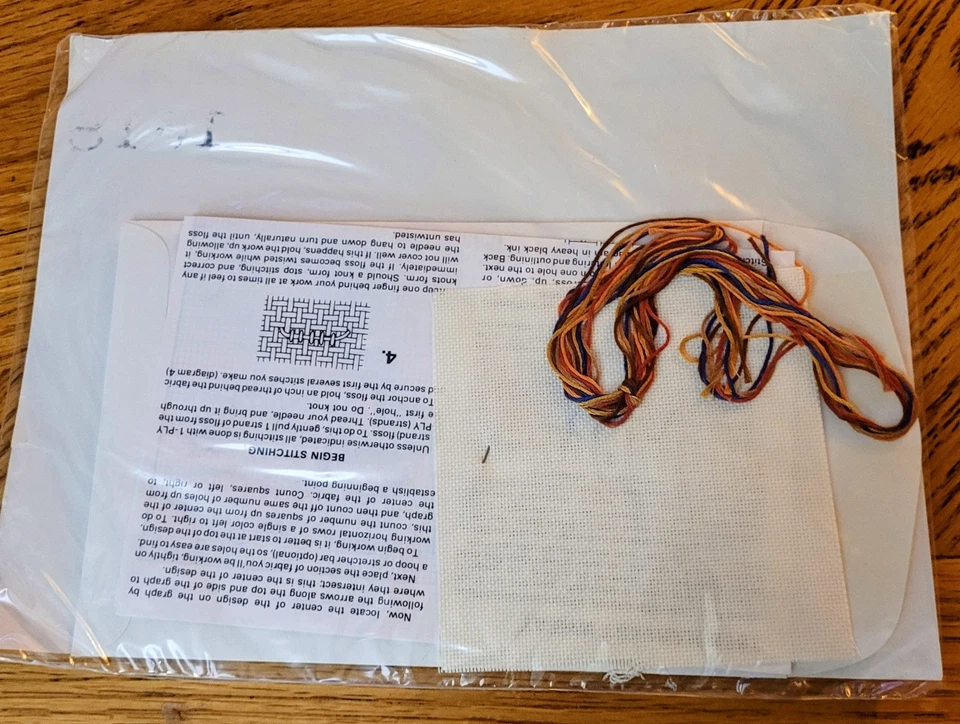 The Creative Circle "Harvest Wheat" Card Counted Cross Stitch Kit - #1618 - New - Image 2 of 3