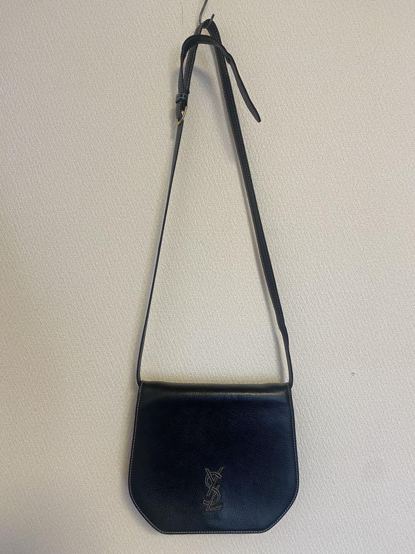 Borsa a tracolla Yves Saint Laurent YSL Cassandra pelle nera autentica F0606530
