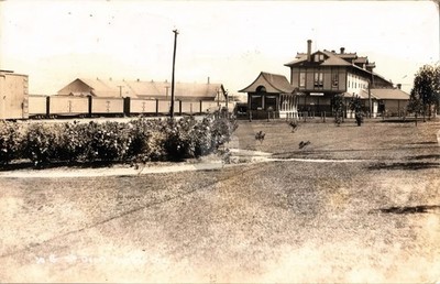 Oregon Ashland OR Railroad Train Station Depot 1920 RPO RPPC Photo Postcard COPY