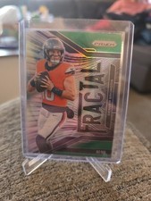2025 Panini Prizm - Fractal Bo Nix #13 Green Prizm