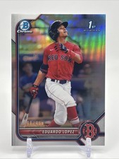 2022 Bowman - Chrome Prospects Eduardo Lopez #BCP-134 Refractor /499 (RC)