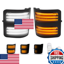 Bestview LED Switchback Side Mirror Marker Light for 08-16 Ford F250 F350 F450 F