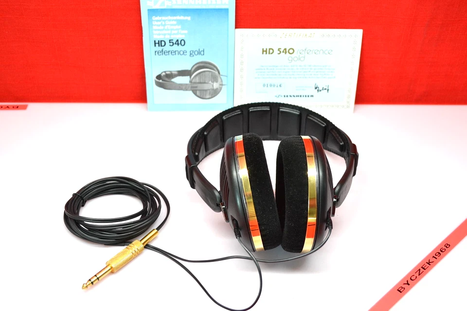 Sennheiser HD-540 - Reference -GOLD - Stereo Bügelkopfhörer TOP Zustand - OVP . - Bild 2 von 4