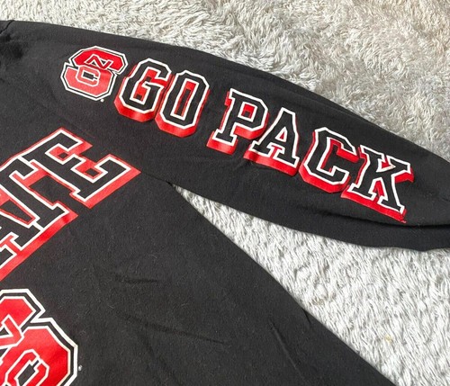 NC State Shirt Adult Small Black Champion Wolfpack NCAA Sportswear Athletic Mens - Picture 4 of 9