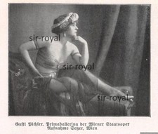 Gusti Pichler - Prima Ballerina Vienna State Opera - 1927 ~9x7cm
