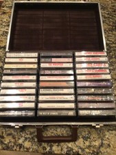 Lot of 30 vintage Rock/Pop/R B/Soul Cassettes in case