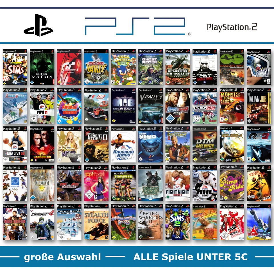 PS2 PlayStation 2 Spiele-Wahl 🚨 ALLE Spiele UNTER 5€ pro Game ⬇️5️⃣💰✅ - Bild 1 von 1