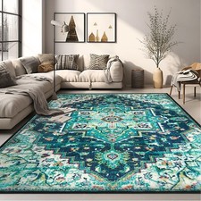 Area Rugs 5x7 Washable Soft Living Room Rug,Vintage Boho Area Rug,Non-Slip/No...