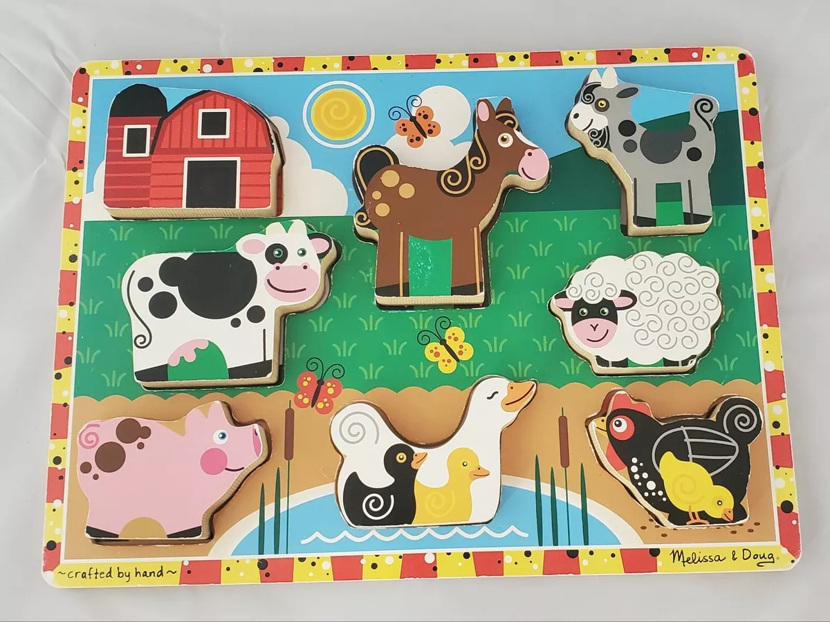 Chunky Puzzle Farm 7 pieces (wood)