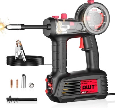 100A Handheld MIG Welder Machine,110V Flux Core MIG Welder Machine