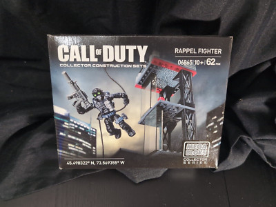 Mega Bloks Call Of Duty Rappel Fighter 62 pcs New Rare 06865  Sealed Ghost