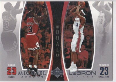 MICHAEL JORDAN & LEBRON JAMES Dual $$ Basketball Card LJMJ 
