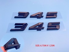 2pc Matte Black 345 Badge Emblem Fit For Mopar Hemi Passenger Driver Side 2pc Matte Black 345 Badge Emblem Fit For Mopar Hemi Passenger Driver Side