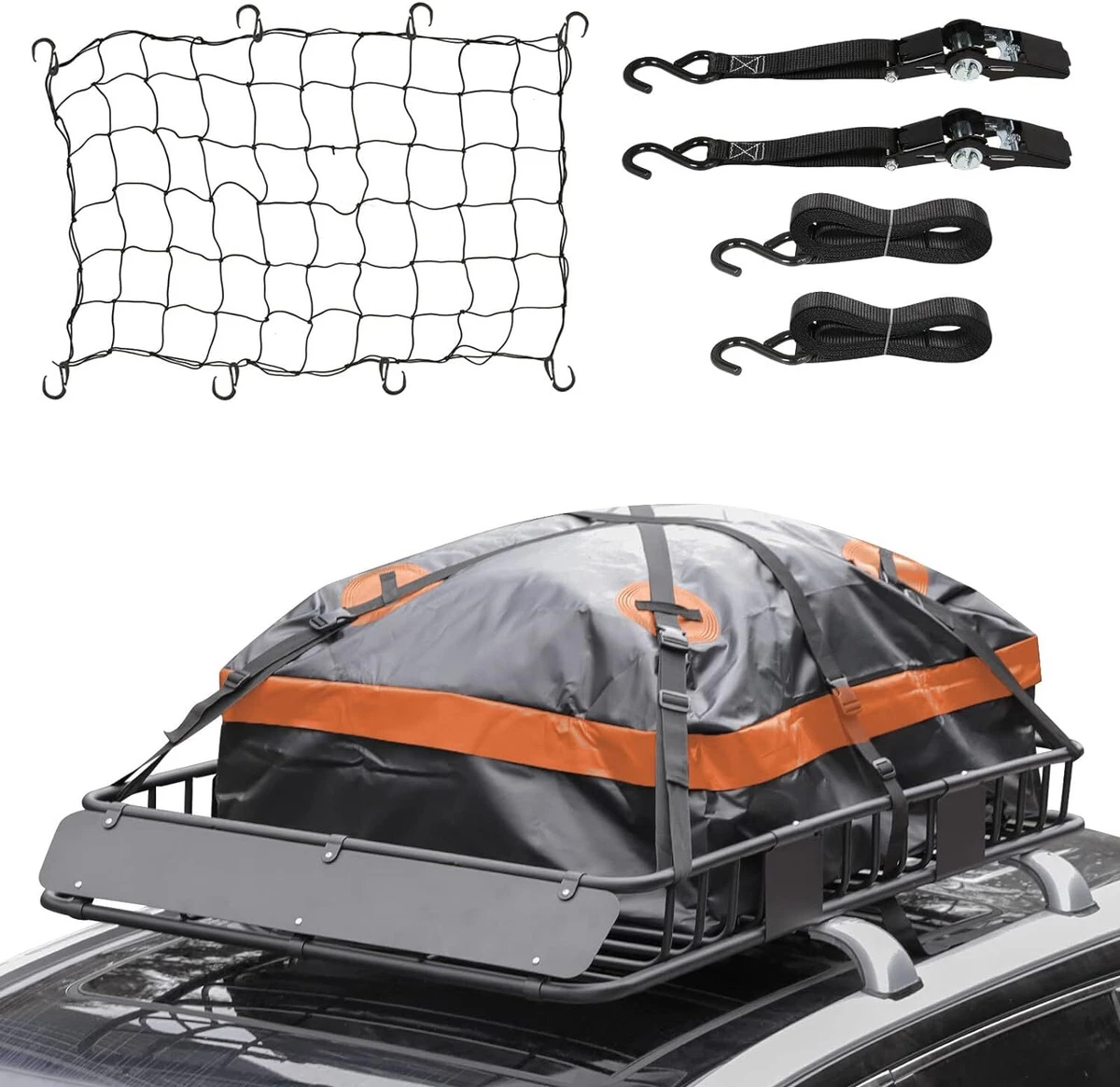 Luggage holder on top of car outlet