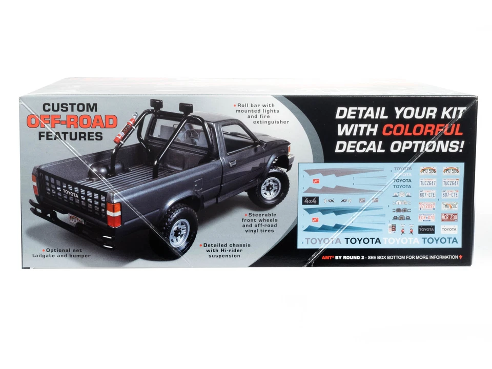AMT 1992 Toyota 4X4 Pickup Truck 1:20 Scale Plastic Model Car Kit 1425 - Image 3 of 4