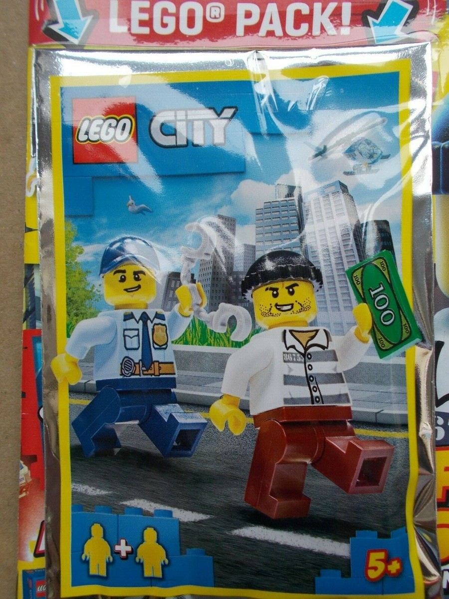 LEGO MAGAZINE 26 CITY SPECIAL EDITION 26, MINIFIGS POLICEMAN COP ROBBER  NEW